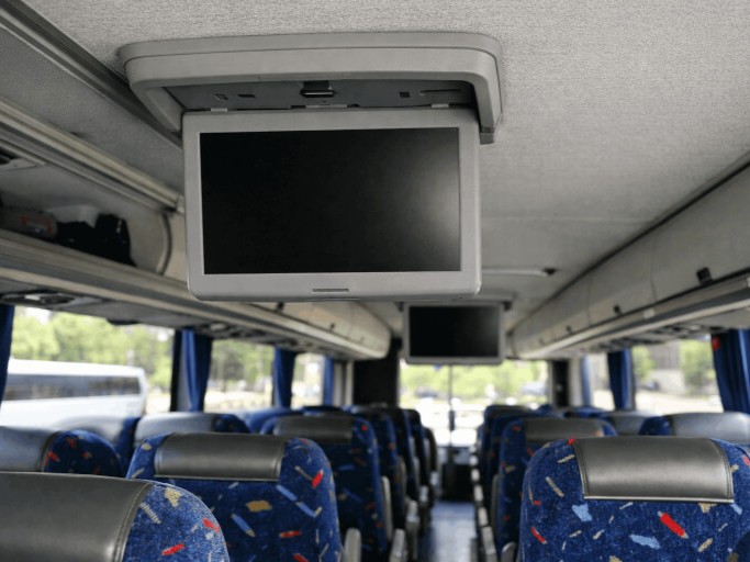 charter bus tvs