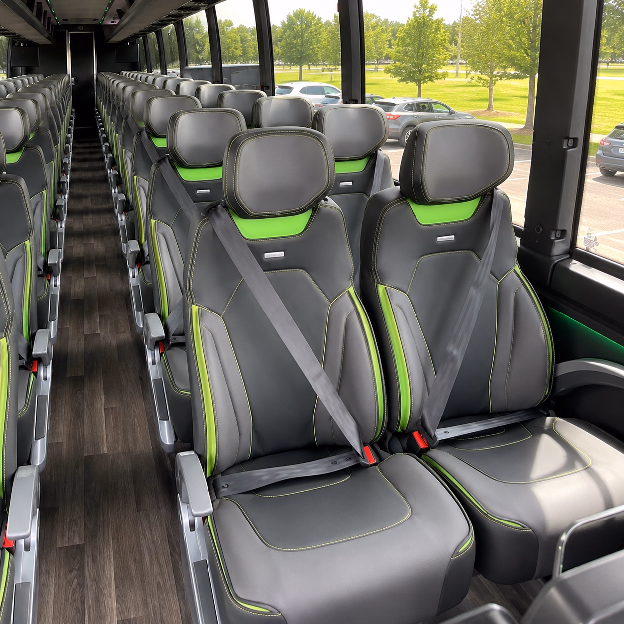 fort myers charter bus services interior